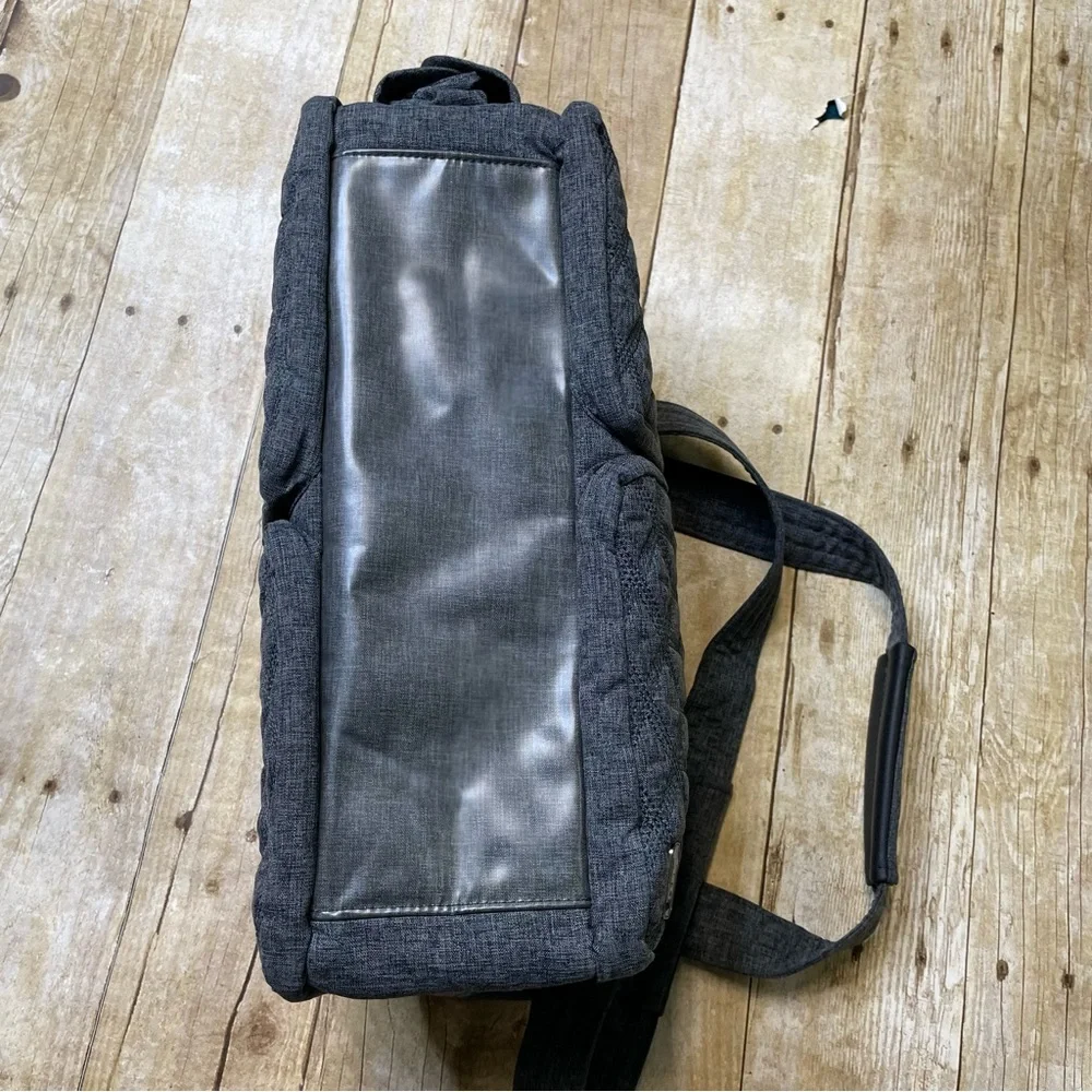 Lug Streetcar Quilted Heathered Gray Shoulder Bag
